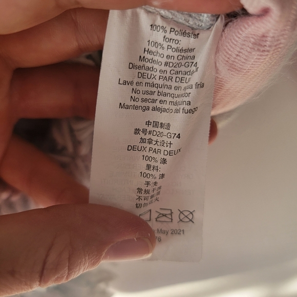 Deux Par Deux, Kid's Size 7, Rainbow print hoodie - Picture 7 of 9